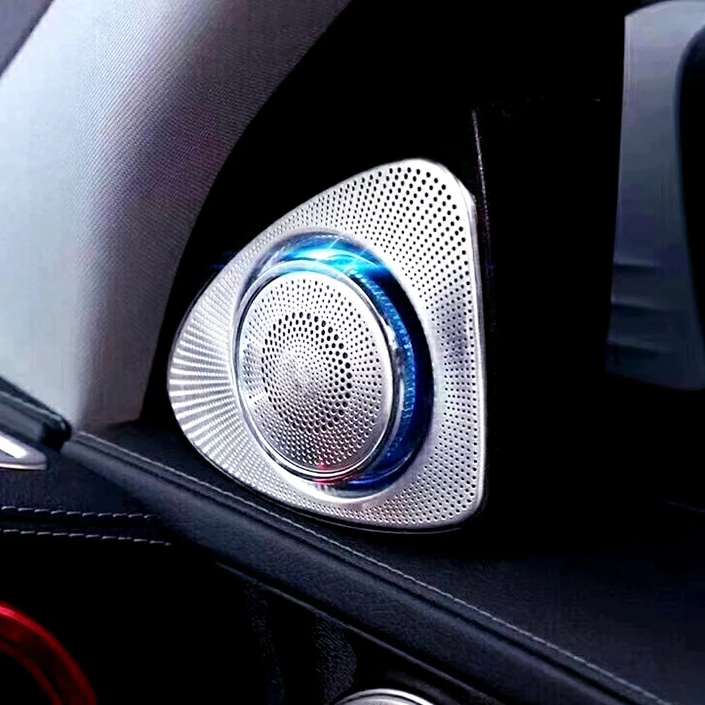 Tweeter de luz de rotación 3D de 64 colores para Mercedes Benz C/GLC/S/E clase W205 W213 X253 W222treble altavoz LED altavoz de agudos de Audio