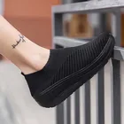 Кроссовки женские, дышащие, в Корейском стиле, вулканизированные, массивные, размера плюс