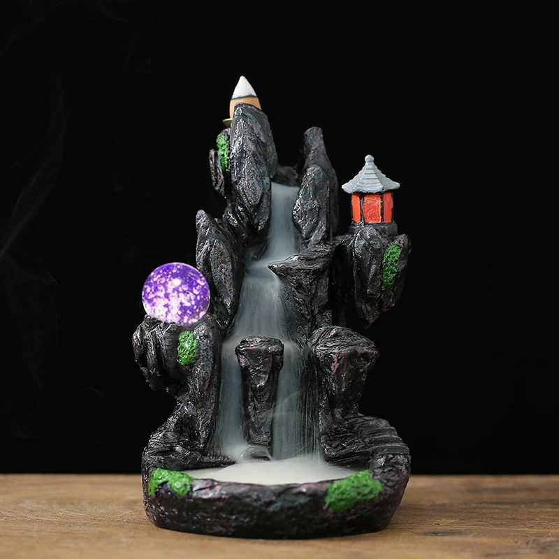 Высокое качество курильница Искусственный горный дым водопад обратного потока