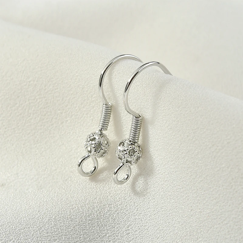 Медный позолоченный винтажный цветочный крючок 18 карат сделай сам базовый ушной