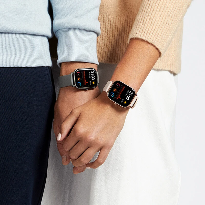 Глобальная версия Amazfit GTS SmartWatch GPS AMOLED бег спорт пульс 5ATM водонепроницаемый