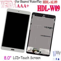 8 0 for huawei honor waterplay hdl w09 lcd display touch screen digitizer glass panel sensor assembly for huawei hdl al09 lcd