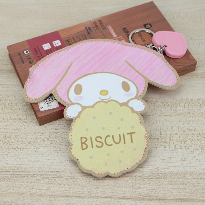 Kawaii/Новинка, Kawaii кошелек в форме животного для детей, детей, женщин, маленькая денежная сумочка для ключей, кошелек для карточек и монет с героями мультфильмов для девочек KB078 - Цвет: biscuit melody