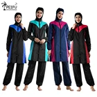 Купальный костюм с хиджабом для плавания PEIFU, Мусульманский купальник для фитнеса, скромный длинный, для активного отдыха, пляжная одежда