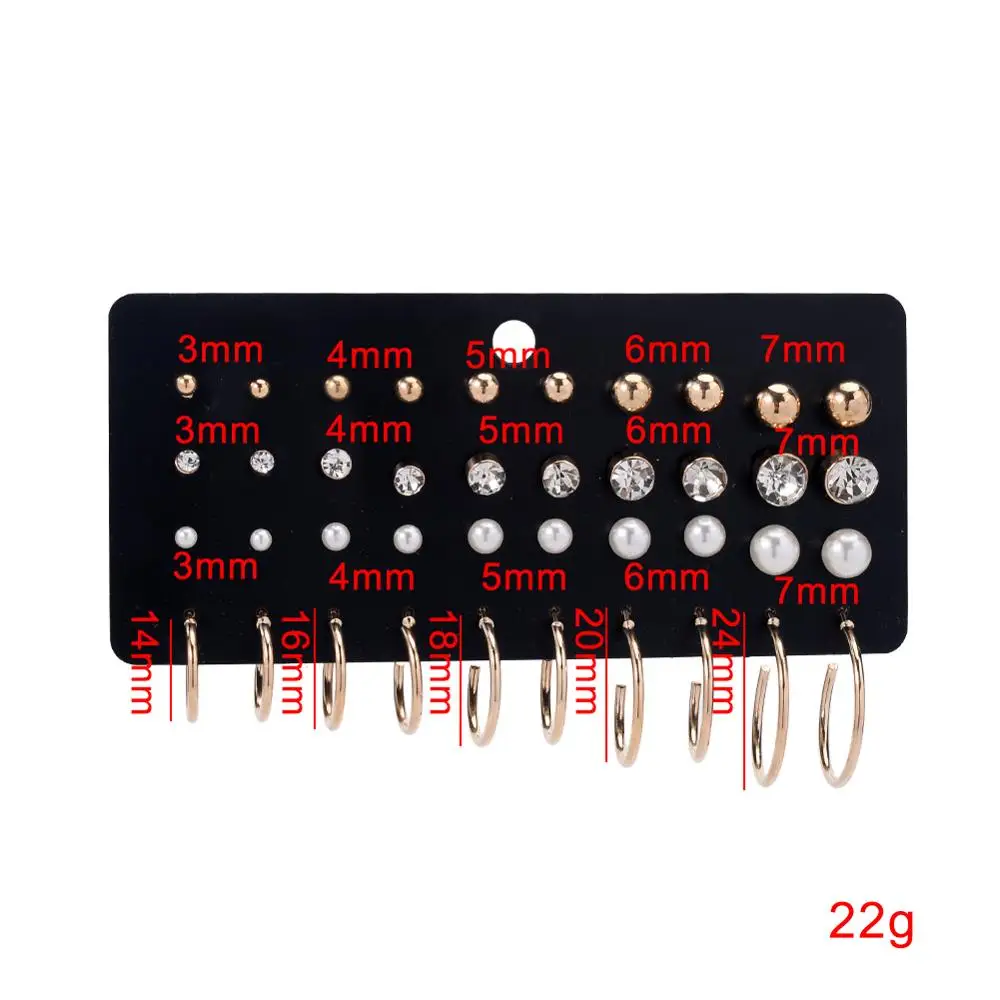 Женский комплект жемчужных серег богемные серьги гвоздики модные украшения 2020