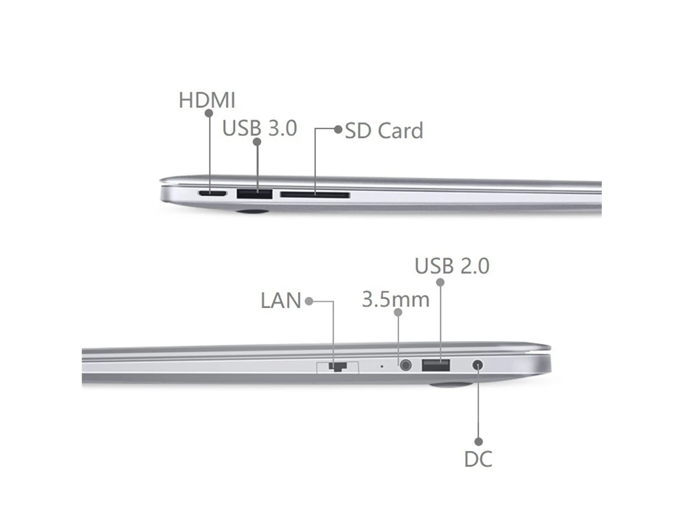 1" ноутбук 8 Гб ram SSD128GB+ 750G HDD ультрабук Windows 10 Intel офисный студенческий арабский AZERTY Немецкий Испанский Русский Клавиатура