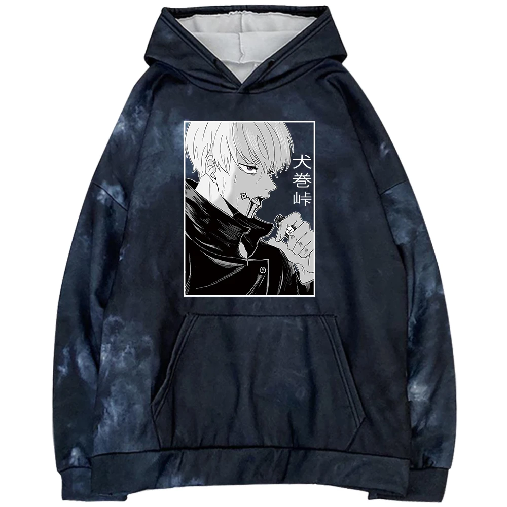 

Anime Jujutsu Kaisen Toge Inumaki Pullover Sweatshirt Women Men Fashion Harajuku Tie-dye Hoodie Pullover