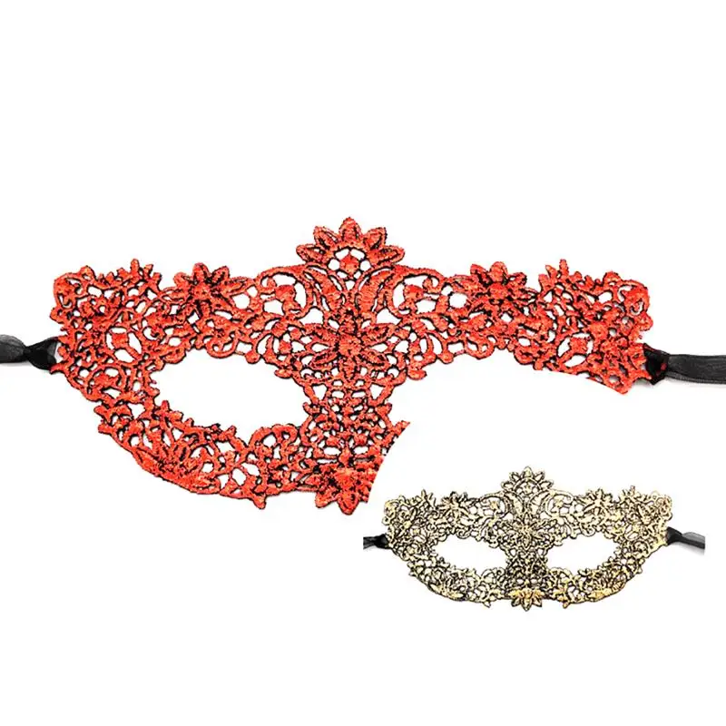 New Double-sided Women Lace Eye Bronzing Face Mask Masquerade Party Carnival Ball Prom Halloween Costume Decor Sexy Masks | Дом и сад