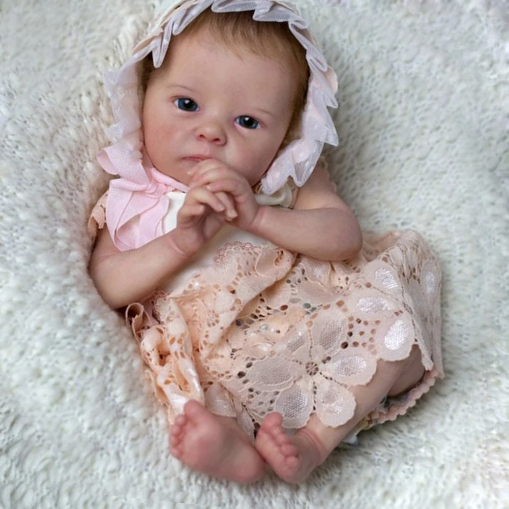 

Movable Lifelike Reborn Baby Doll Unfinished Toddler Play Sleep Lovely Kid Toddler Sleep Nursing Doll Toys