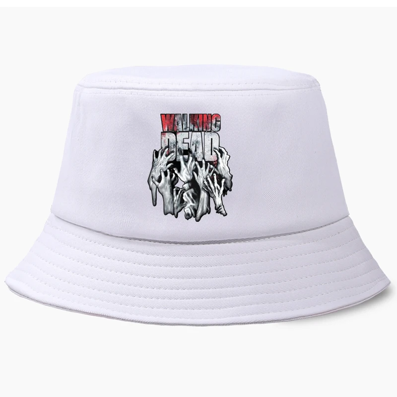 Ходячие мертвецы Кепка Ведро хип-хоп шляпа складные Панамы мужские и женские