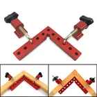 1 Набор Быстрый фиксированный L Форма Угловые зажимы дерева, металла под прямым углом из алюминиевого сплава с прямым углом 90 градусов зажим деревообрабатывающий инструмент