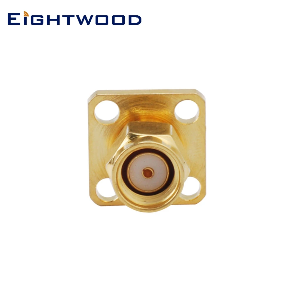 

Eightwood 5PCS RP-SMA Plug Male RF Coaxial Connector Adapter 4 Hole Panel Mount with Solder Post Terminal for Antenna Telecom