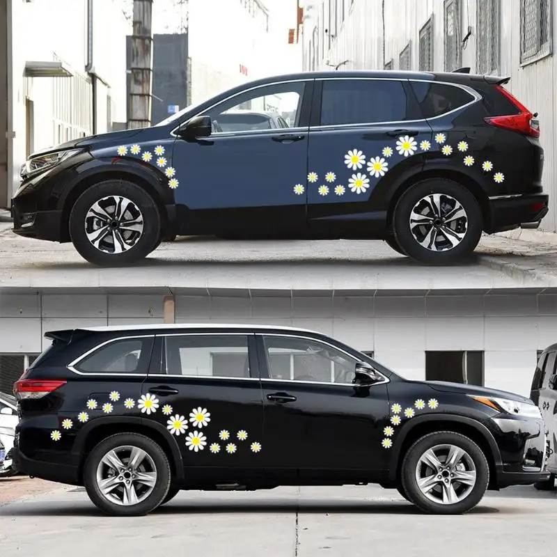 48 шт маргаритки персонализированные наклейки для автомобиля из ПВХ Авто