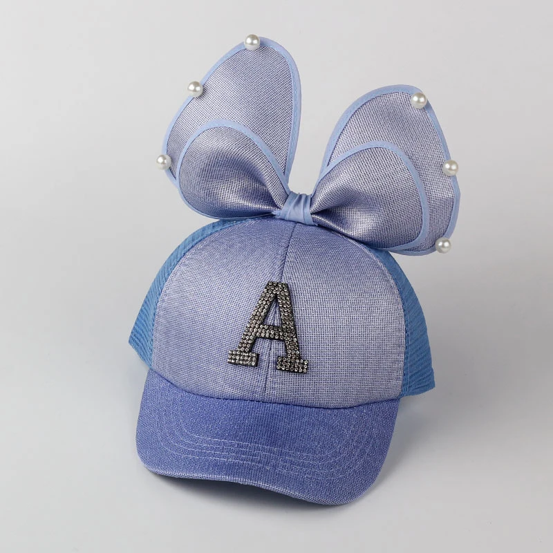 Детская бейсболка с большим бантом жемчугом | одежда и обувь