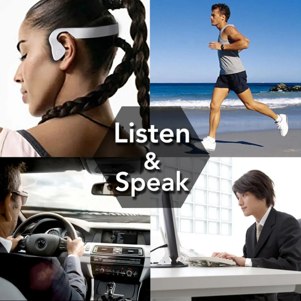 Спортивные наушники водонепроницаемые Bluetooth беспроводные без костной