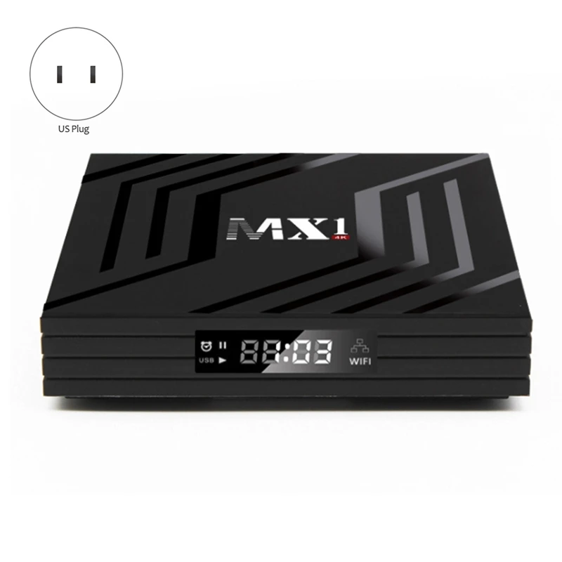 MX1 2 4G + 5GWiFi 4K HD TV BOX RK3228A 16G сетевой плеер Android 9 0 сетевая приставка (вилка США) |