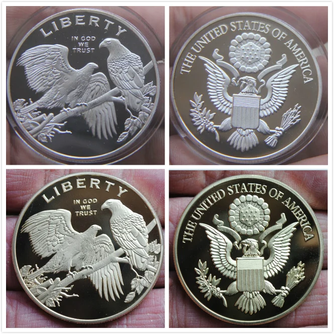 Мир голубь мир памятные монеты Золото Посеребренная медаль национальный сувенир