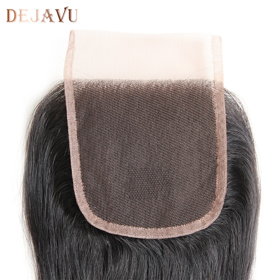 DEJAVU Kim K Skill Hair Remy hair 6*6 закрытие бразильские прямые волосы Кружева Закрытие человеческих волос предварительно сорвал с волосами младенца
