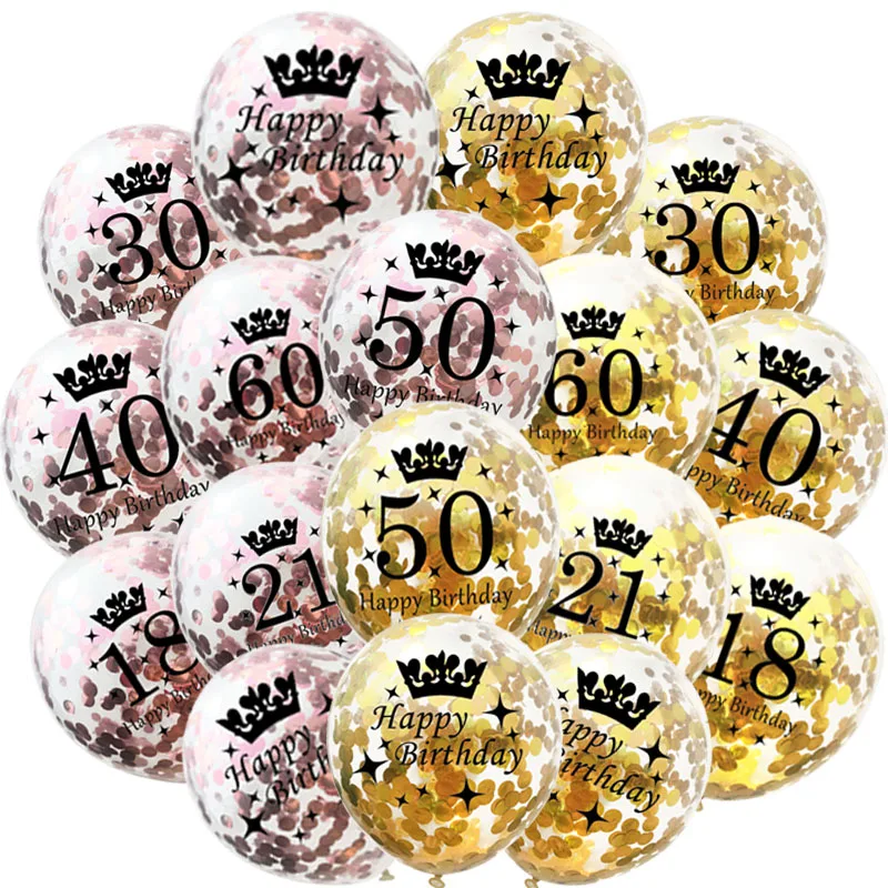 Конфетти День рождения воздушные шары прозрачный шарик для дня клипсы воздушных