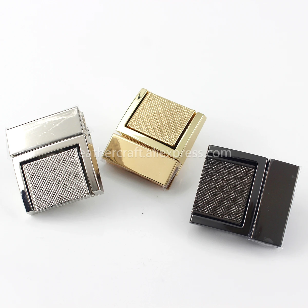 Прямоугольная металлическая нажимная сумка кошелек с пружинным замком