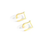 SA SILVERAGE S925 стерлингового серебра (Hetian) нефрита женские серьги, модные ювелирные изделия, в Корейском стиле, серьги Личность нерегулярные темперамент пряжка