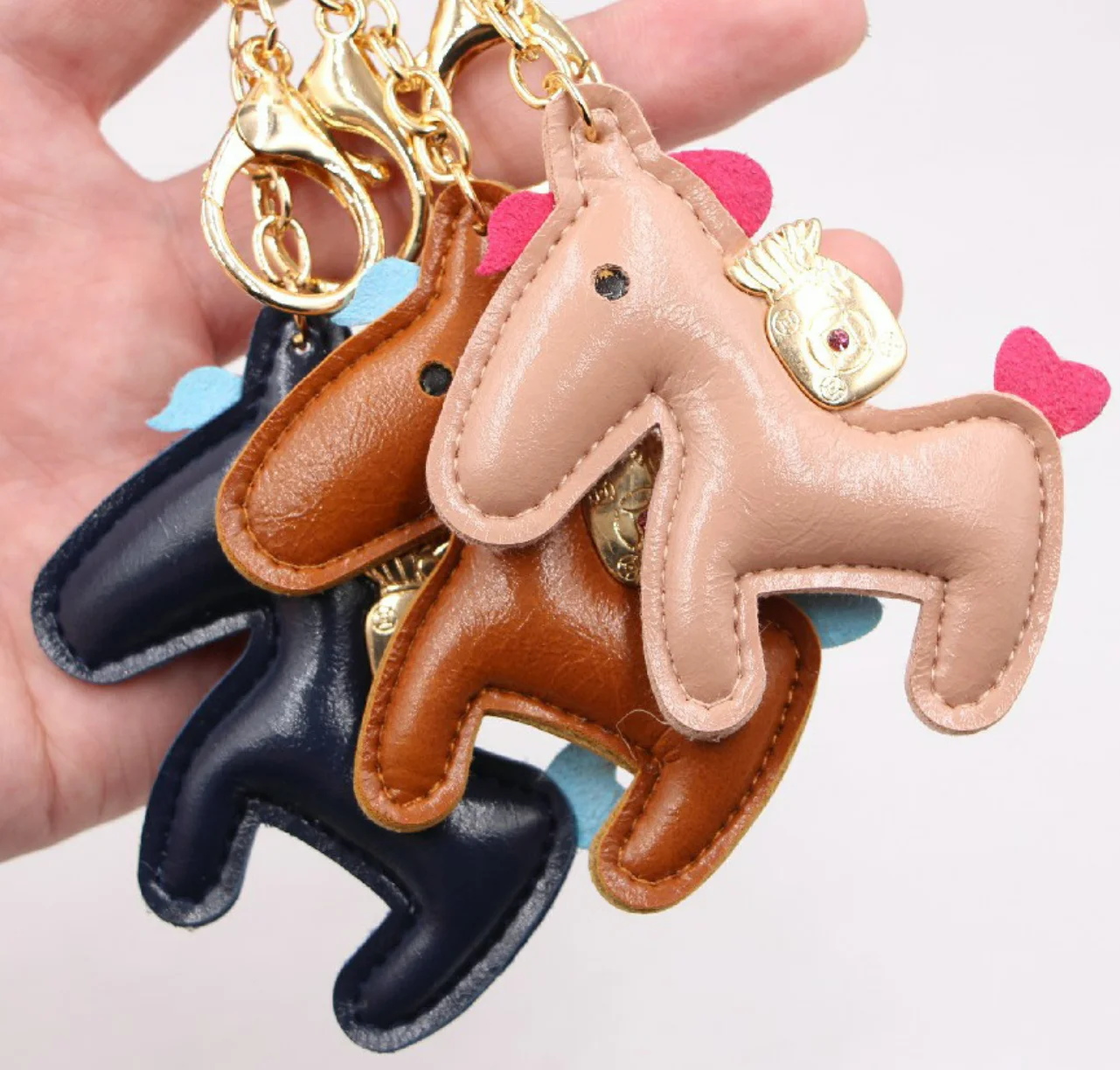 

Key Ring Horse Shape Bag Pendant Keychain Original Charm Car Keyring Trinket Cute Gift For Lover Keychains