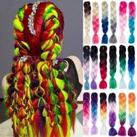 24 inch synthetic braiding ombre color synthetic hair extension crochet twist jumbo braiding kanekalon hair100g xishixiu hair