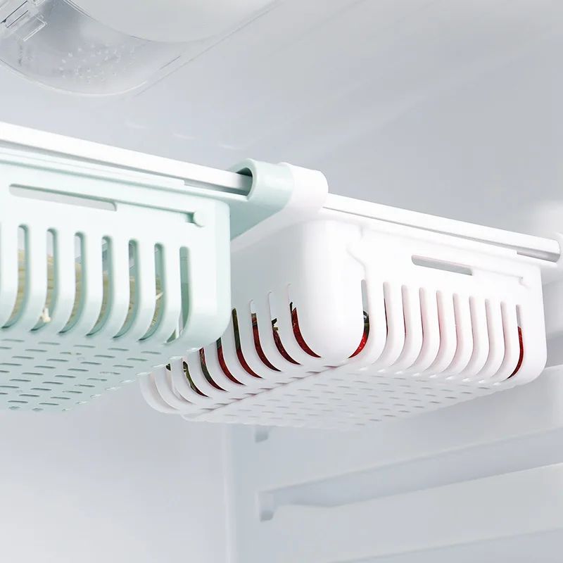 

Kitchen Adjustable Stretchable Refrigerator Organizer Drawer Basket Refrigerator Drawers Vegetable Storage Rack YL160H17