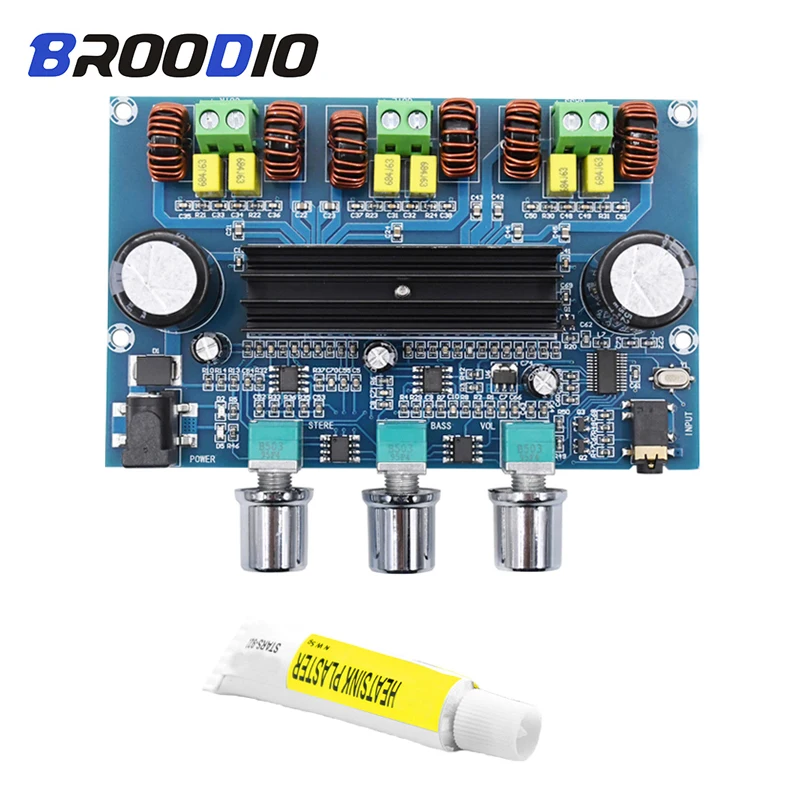 TPA3116D2 Bluetooth 5 0 аудио усилитель плата TPA3116 цифровой мощности 2 1 канальный стерео