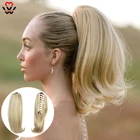 MANWEI удлинители конского хвоста синтетические заколки на заколке блонд конский хвост парик конский хвост короткие прямые волосы женские шиньоны