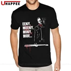 Мужская футболка с коротким рукавом, круглым вырезом и принтом Ходячие мертвецы