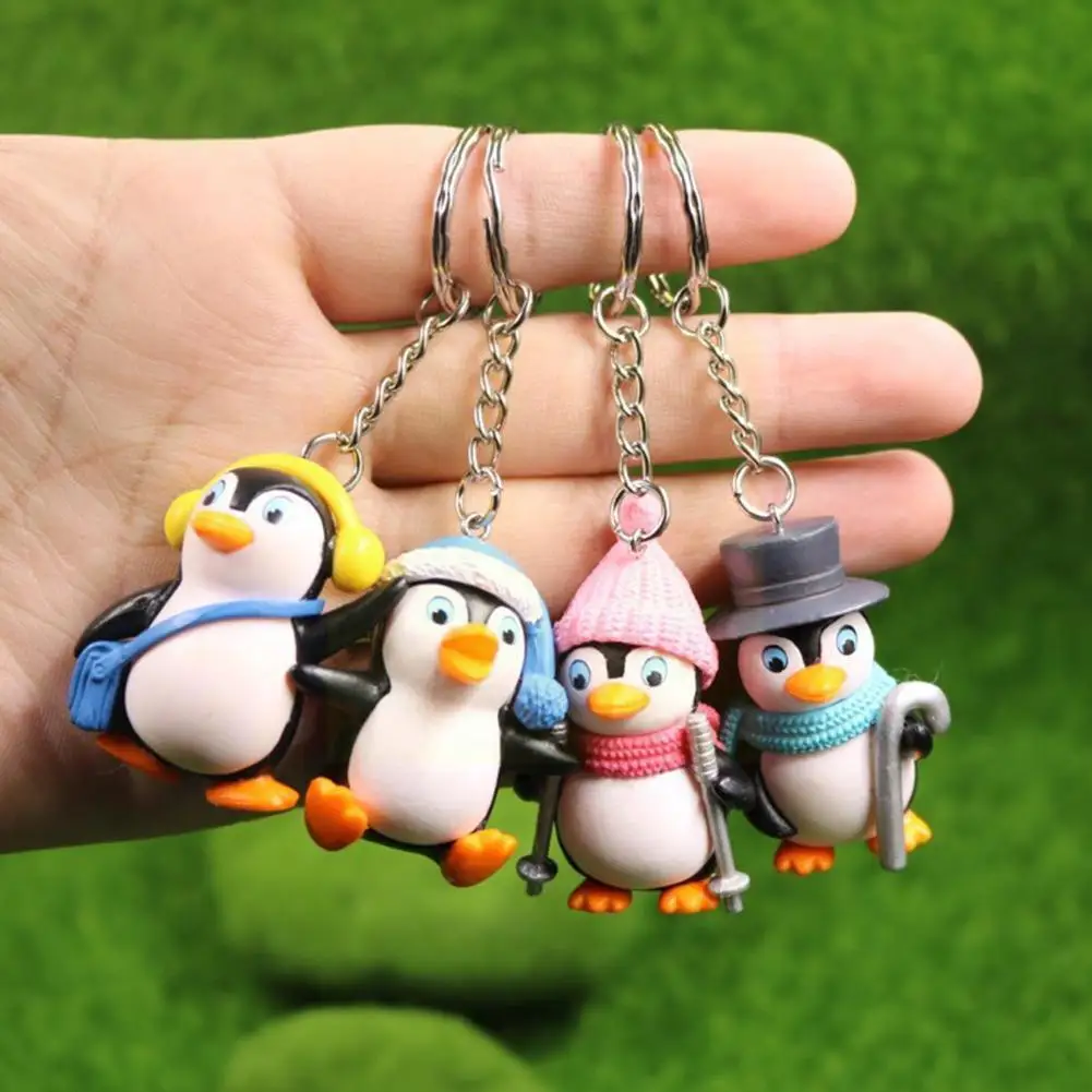 

New Cute Cartoon Penguin Keychain Bag Animal Pendant Gift Kids Accessories Children Pendant Keyring Birthday Bag Keychain T S8A2