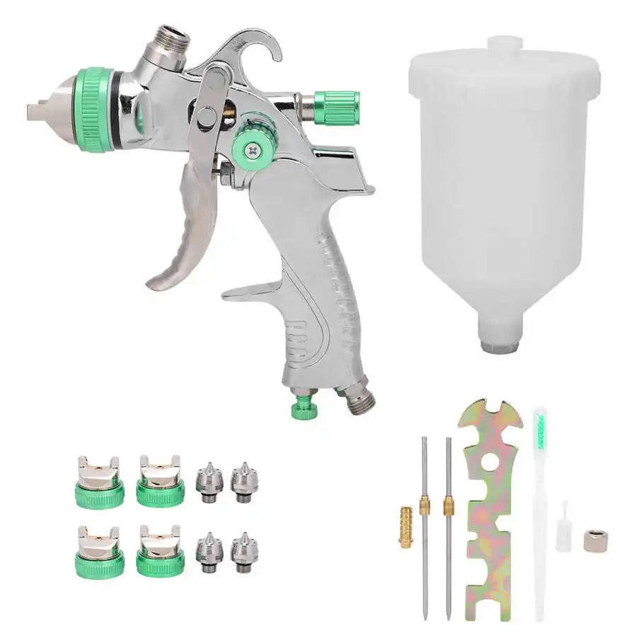 

Пневматический пистолет-распылитель для защиты окружающей среды, распылитель с высокой степенью распыления 1,4/1,7/2,0 мм, ручной инструмент