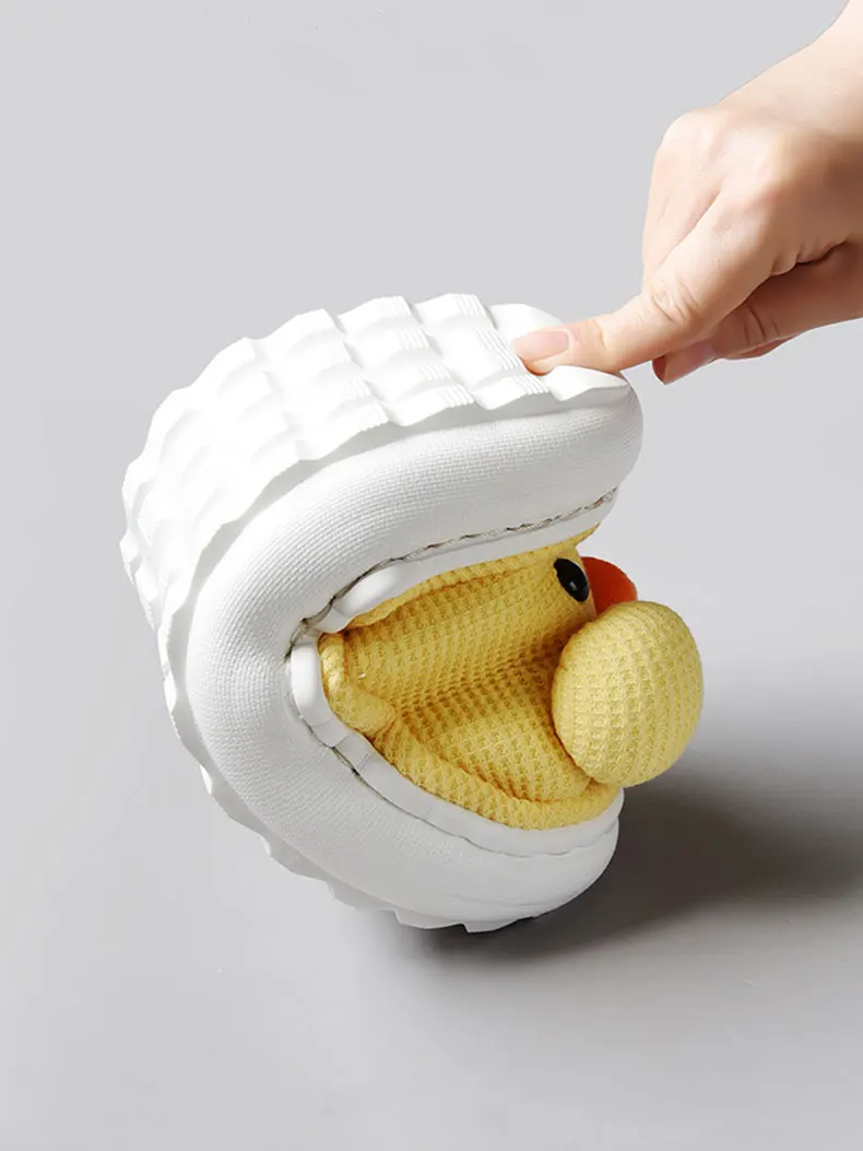 Шлепанцы Mo Dou женские/мужские всесезонные хлопок Эва открытый носок симпатичная