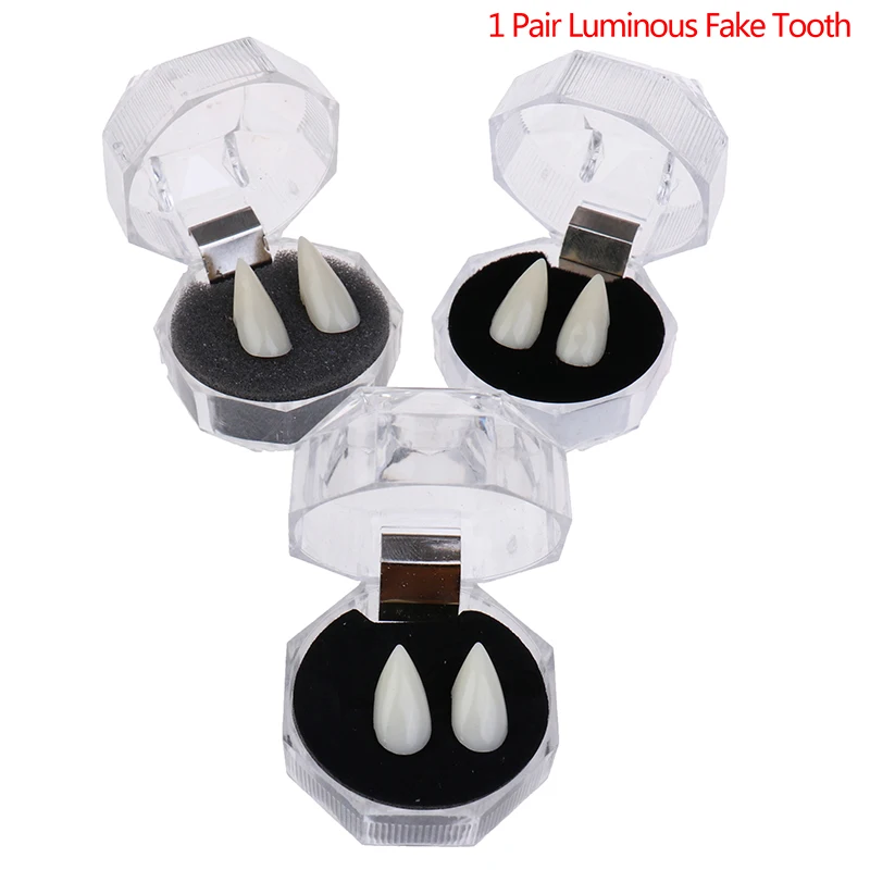 

2 шт. Косплей Хэллоуин протезы зомби брелок волка зубы коробка упаковка подарок реквизит костюм вечевечерние НКА Зубы вампира детская игруш...