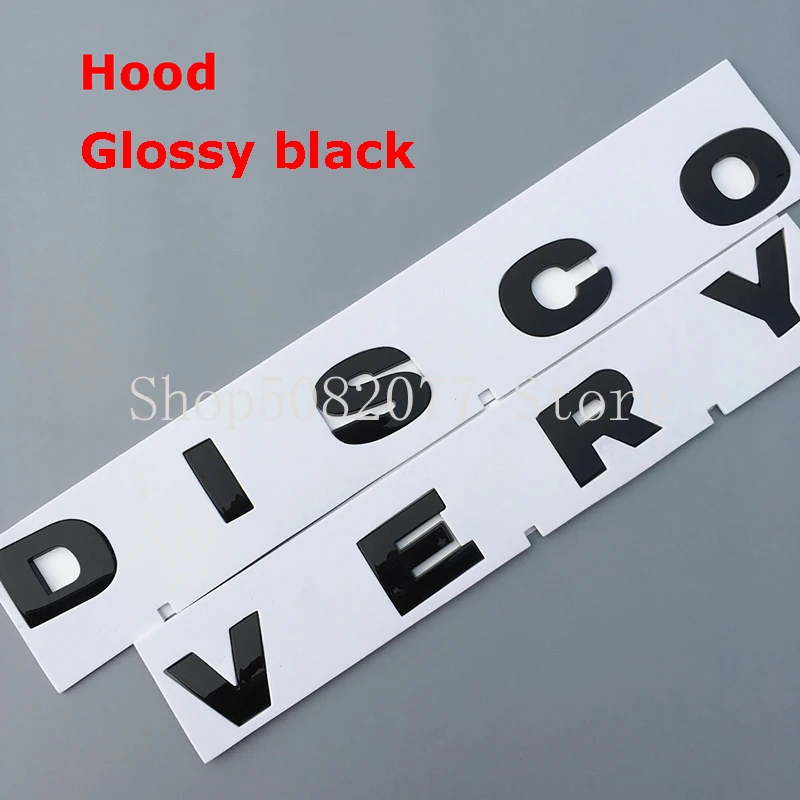 Круглый шрифт письмо эмблемы для обнаружения 4 V8 HSE стайлинга автомобилей