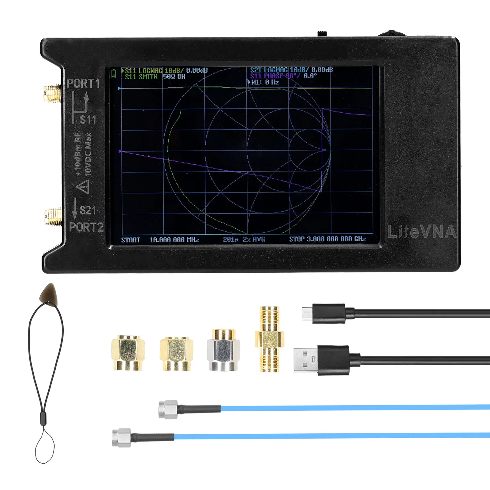 

Векторный анализатор сети liтев64, 50 кГц-6,3 ГГц, HF VHF UHF, антенна с экраном 2,8 дюйма/3,95 дюйма