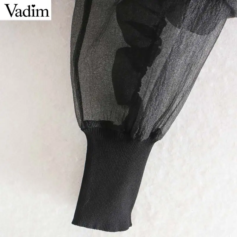 Женское элегантное платье vadim трикотажные тонкие свитера из кусков с рюшами и