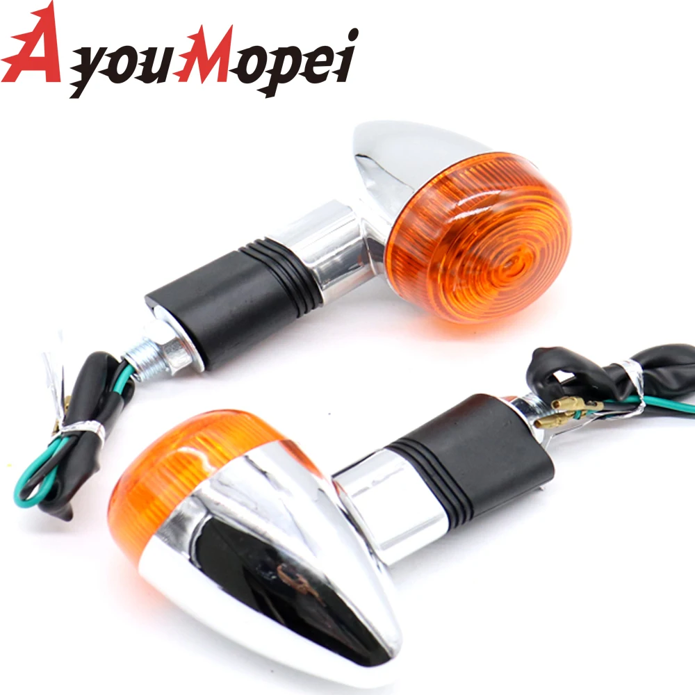 

Motorcycle Turn Signals Lights For Kawasaki Vulcan VN800 900 1500 1600 1700 2000Custom Honda VTX1300 C R S RETRO Turn light