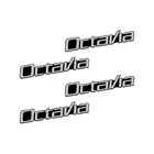 4 шт. динамик 3D алюминиевая эмблема наклейка Рог Звук письмо наклейка для Skoda Octavia A5 A7 Fabia Superb Rapid Kodiaq Kamiq