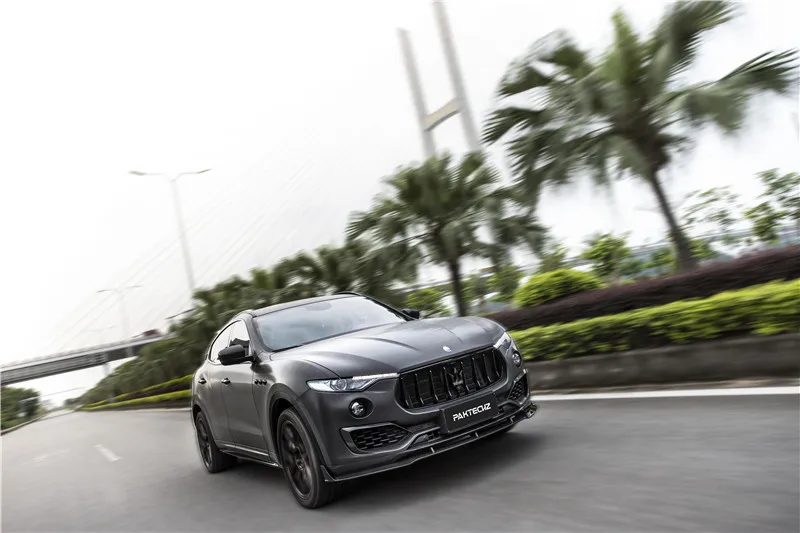 

2021, подходит для Levante Maserati Refit Paktechz, передняя боковая юбка из углеродного волокна, задний хвост и среднее крыло