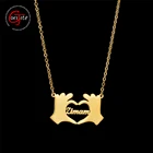 Ожерелье Goxijite с именем на заказ для влюбленных, золотые ожерелья с именной табличкой на заказ, Женские аксессуары, ювелирные изделия в подарок