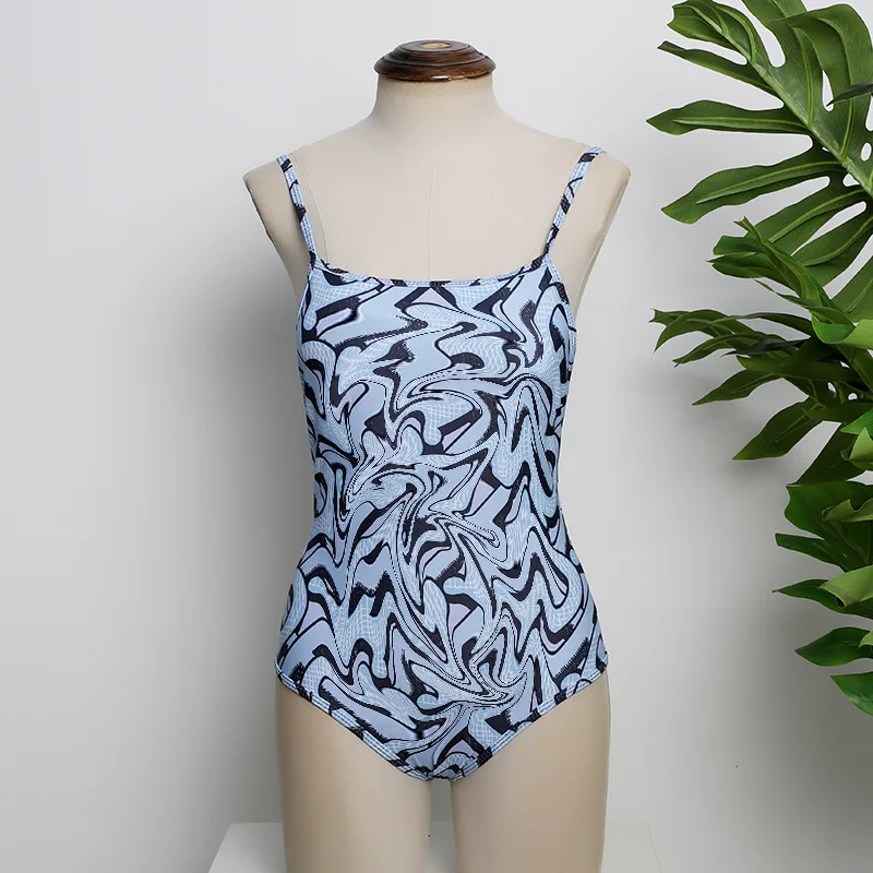 

2021 New Style 1pcs Ladies Swimwear European and American Letters One-piece Slimming Triangle Ladies Swimsuit Summer BeachwearXL
