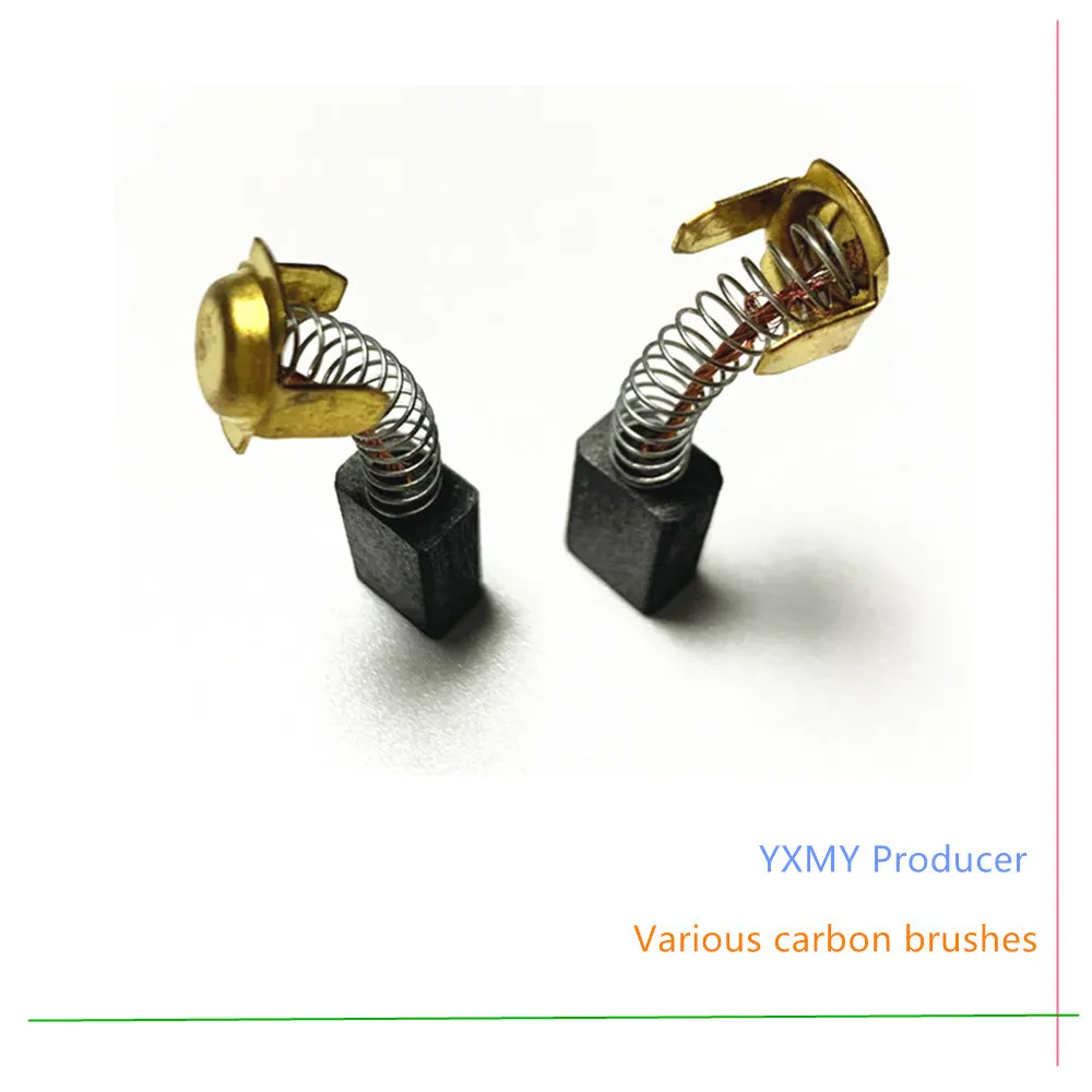 Щетки угольные, 6 шт., сменные для Hitachi CM4SB2 PR38E DH38SS DH38YB WR22SA CM4SA2 G15SA2 H41SA H41SC H41 JCM4S H41SD 7x11x16 мм