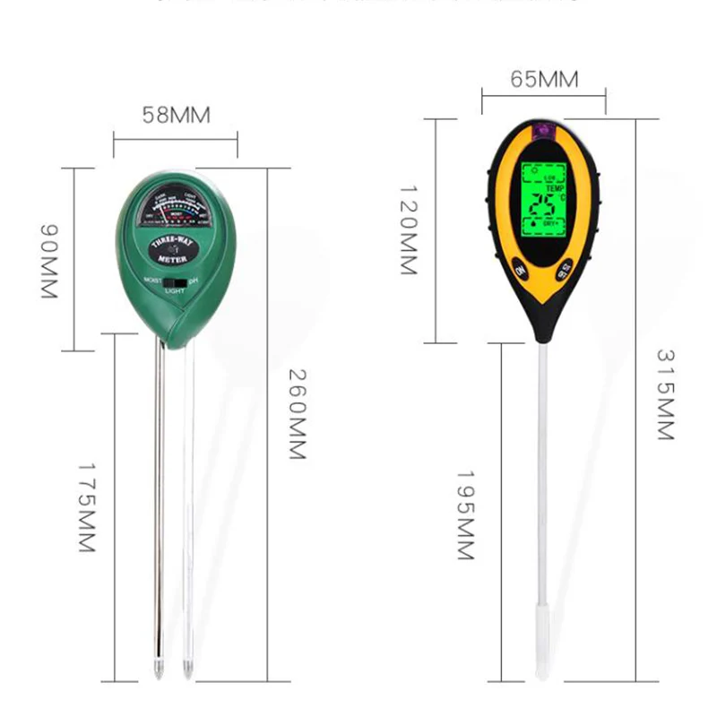 Анализатор почвы PH монитор влажности проверка температуры солнечного света