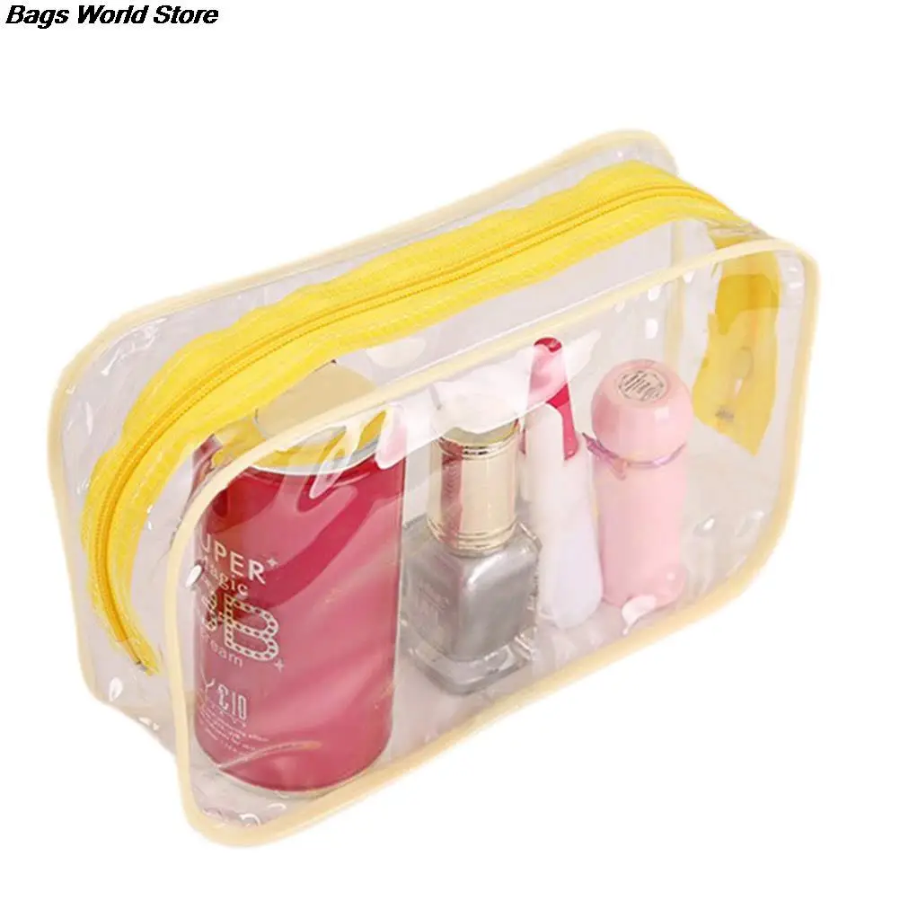 1pc Jelly Plastic Transparent Organizer bags Cosmetic Bags Makeup Casual Travel Waterproof Toiletry Wash Bathing Storage bag | Багаж и