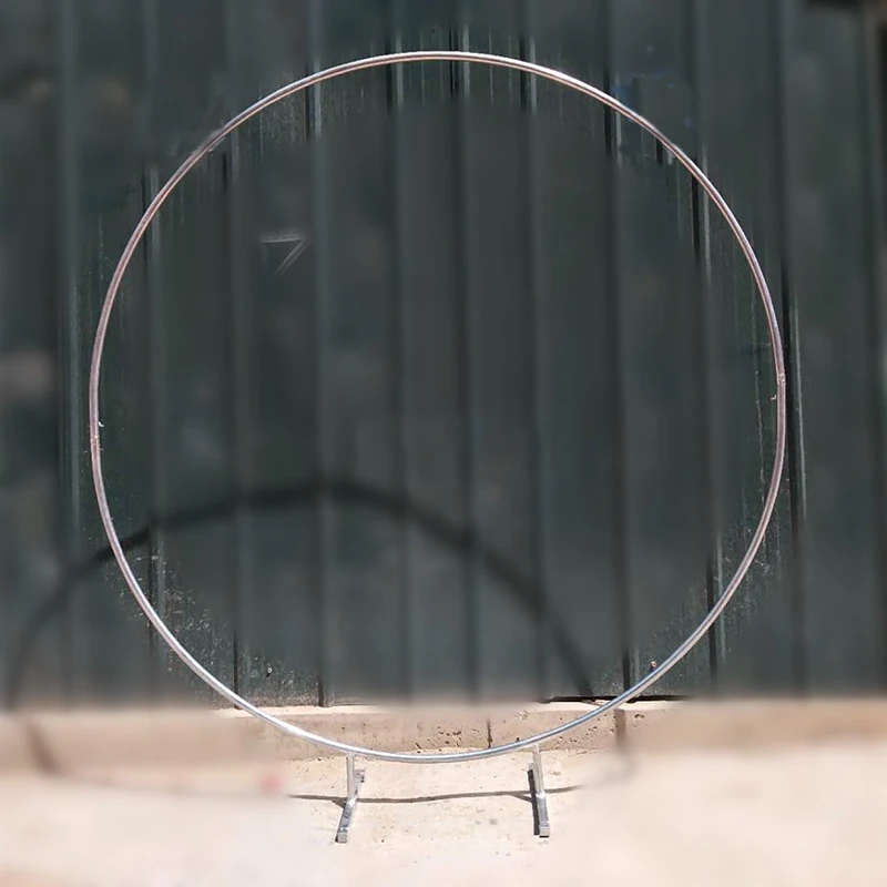 Iron Circle Wedding Arch Props Background Single Arch Flower Outdoor Lawn Wedding Flower Door Rack Wedding Birthday Decoration