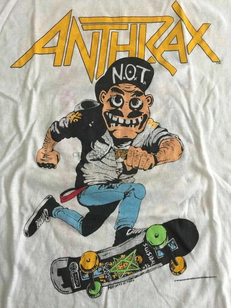 

Super Rare! Vtg Anthrax T Shirt Vintage Usa Size Best Cotton Promo