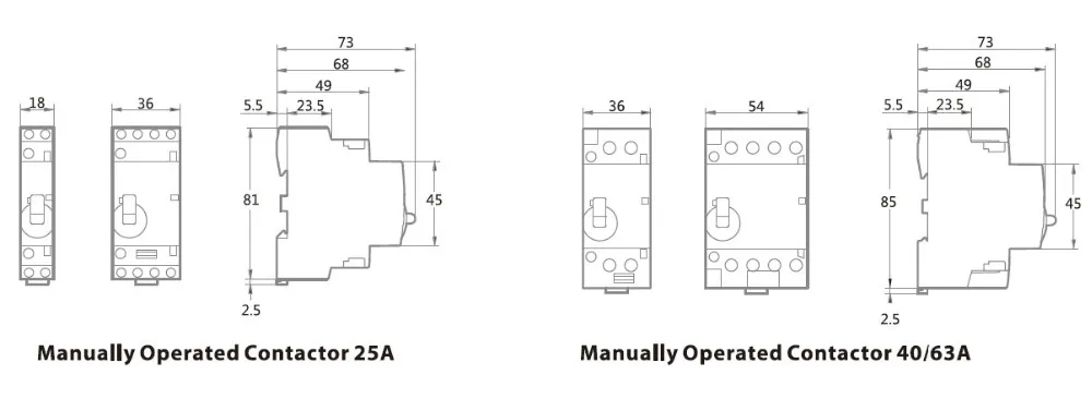 GEYA контактор 4P 40A 63A 4NO или 2NC2NO 220 V/230 V 50/60HZ Din Rail бытовой AC Контактор В соответствии с стандартом вручную Управление