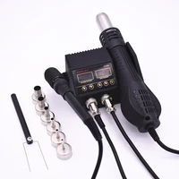 2in1 smd soldering iron hot air rework station desoldering repair for cell phone pcb ic solder tools kit